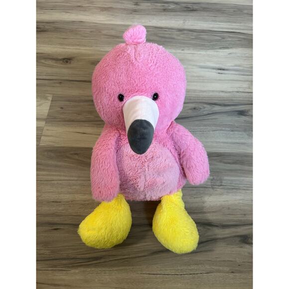 Large 16.5" PINK FLAMINGO Plush Stuffed Animal Soft Nursery Animal Adventure '18 - Picture 1 of 6